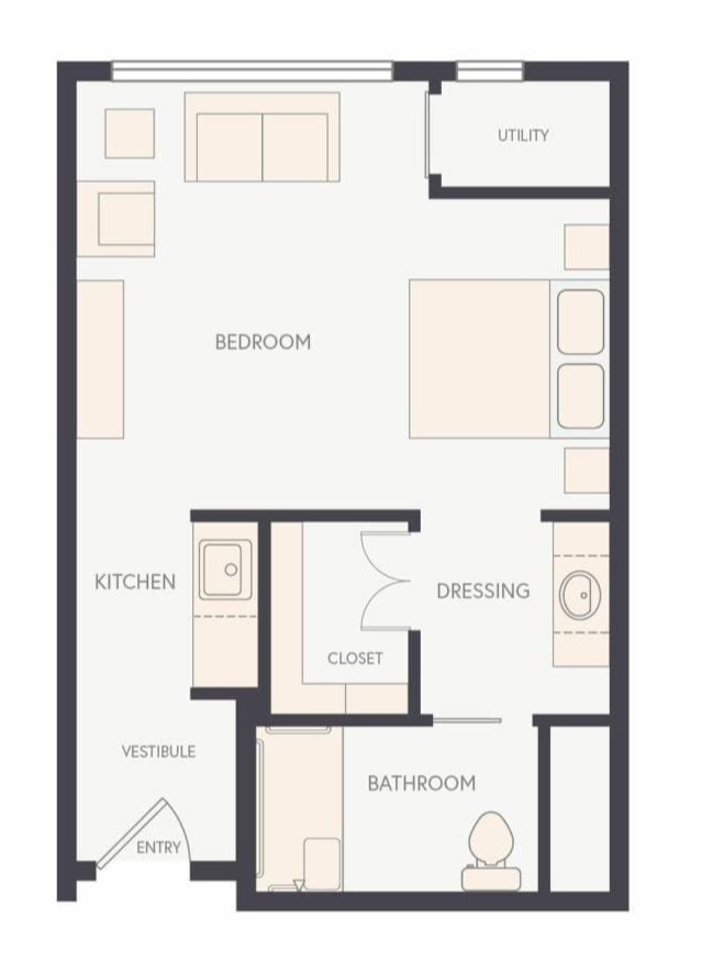 Suite B floor plan